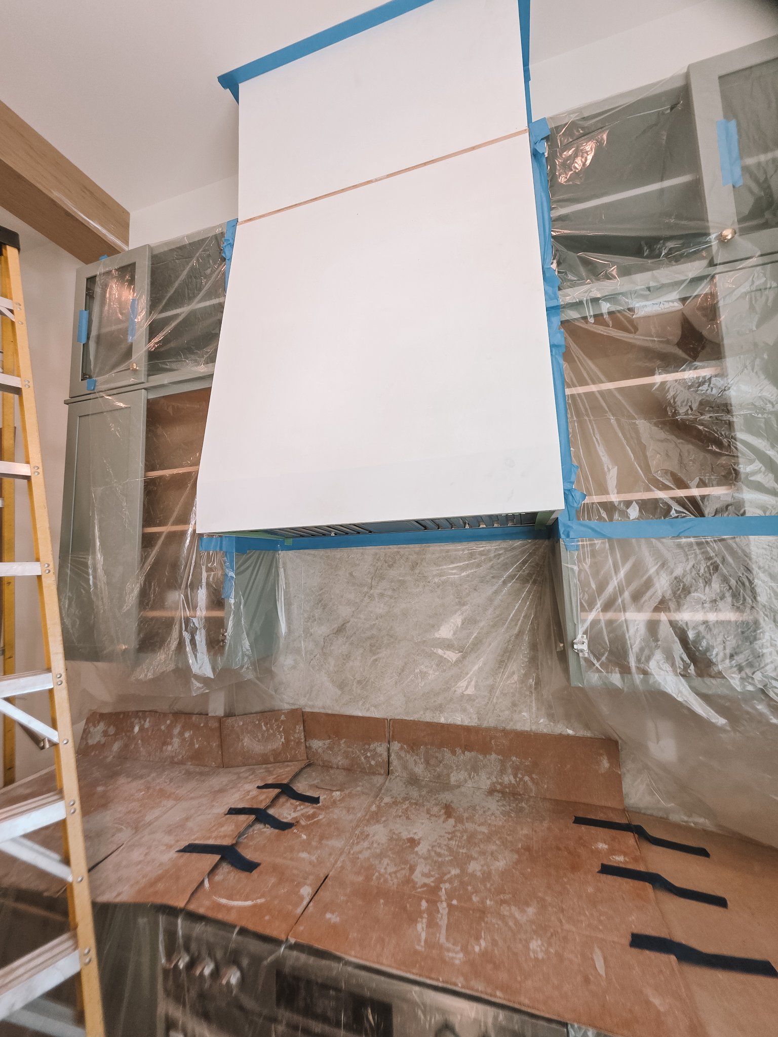 Hoodsly hood prepped and taped — Lafayette